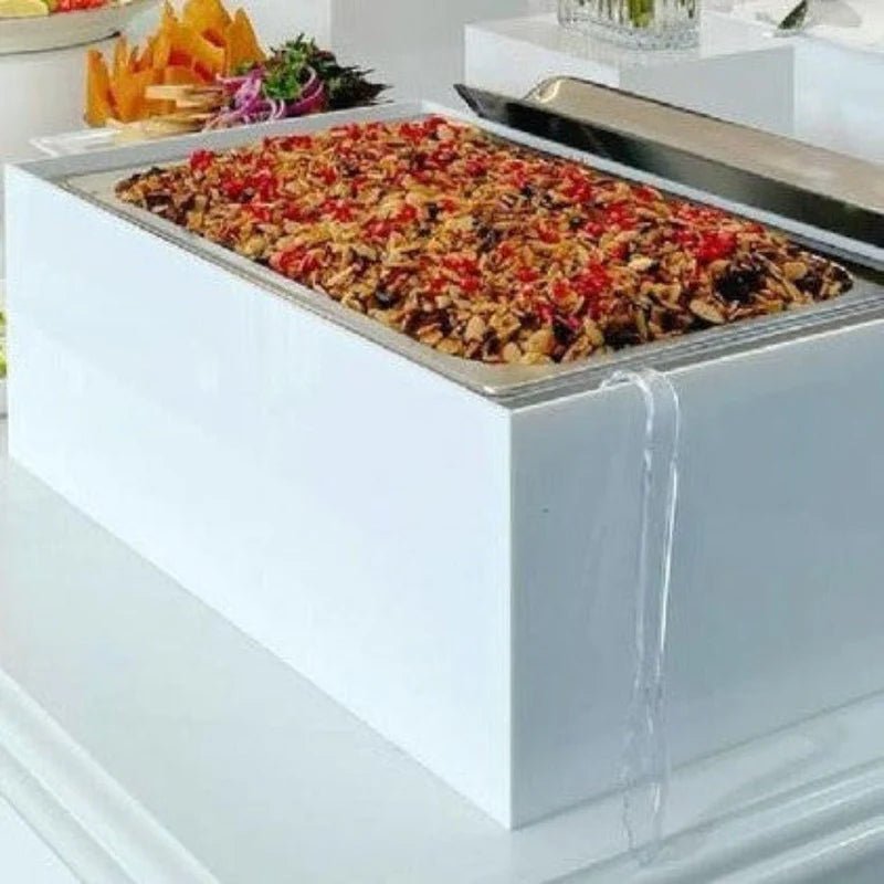 Chaffing Guard by Plinths New York: Elevating Events with Acrylic Elegance - Plinths New York